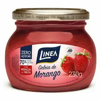 Geléia de morango zero açúcar linea vidro 230g