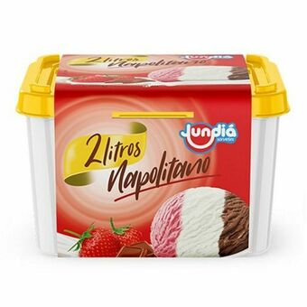 Sorvete de massa jundiá napolitano pote 2l