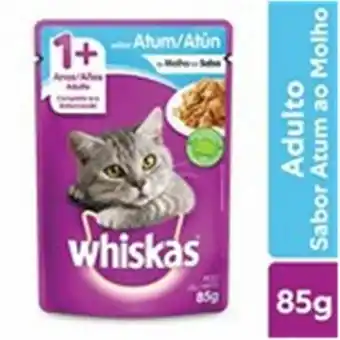 Nagumo Ração úmida whiskas sachê atum ao molho para gatos adultos 85g oferta