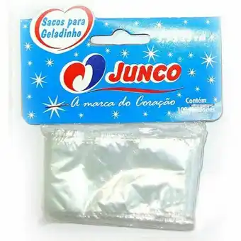 Saco geladinho junco embalagem 100 un