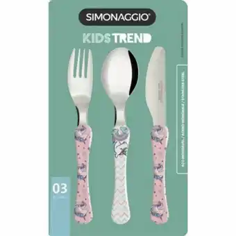 Nagumo Kit talher infantil simonaggio azul garfo 1un + colher 1un + faca 1un oferta