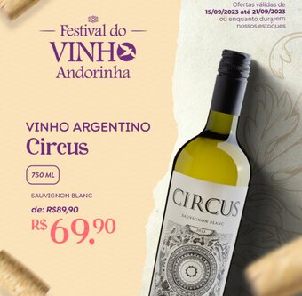 VINHO ARGENTINO Circus 750ml