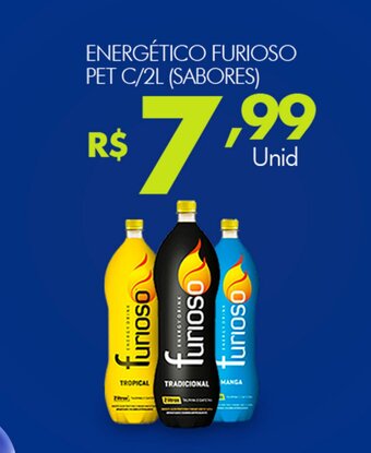 ENERGÉTICO FURIOSO PET C/2L (SABORES)