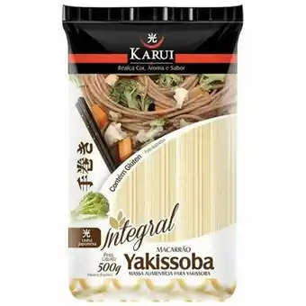Nagumo Macarrão yakissoba integral karui embalagem 500g oferta