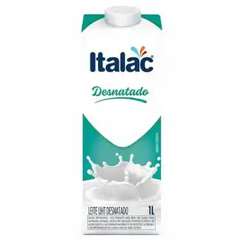 Giga Atacado Leite longa vida desnatado com tampa italac 1l oferta