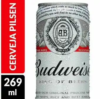 Giga Atacado Cerveja budweiser lata 269ml oferta