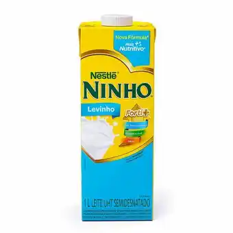Giga Atacado Leite longa vida semidesnatado levinho com tampa ninho 1l oferta