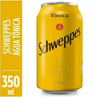 Água tônica schweppes lata 350ml