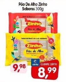 Cercadão Pão De Alho Zinho Sabores 300g oferta