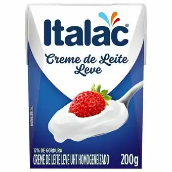 Giga Atacado Creme de leite italac 200g oferta