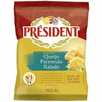 Giga Atacado Queijo parmesão ralado président 100g oferta