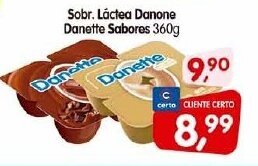Sobr. Láctea Danone Danette Sabores 360g