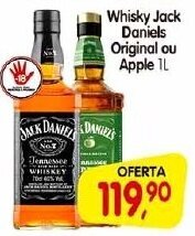 Cercadão Whisky Jack Daniels Original ou Apple 1L oferta