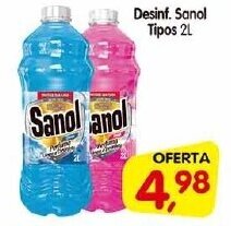 Cercadão Desinf. Sanol Tipos 2L oferta