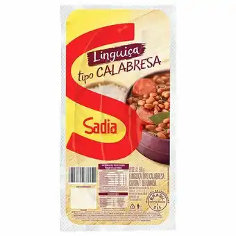 Giga Atacado Linguiça calabresa defumada cozida sadia 500g oferta