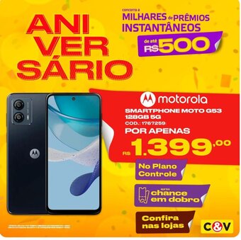 Casa e Vídeo Motorola SMARTPHONE MOTO G53 128GB 5G oferta