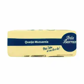 Giga Atacado Queijo mussarela três barras peça f4 kg oferta