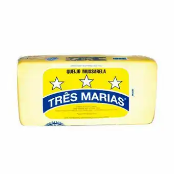 Giga Atacado Queijo mussarela três marias peça f2 kg oferta