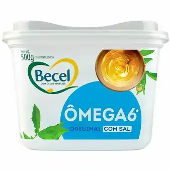 Giga Atacado Margarina com sal ômega 6 becel 500g oferta