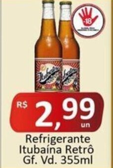Refrigerante Itubaína Retrô Gf. Vd. 355ml