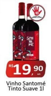 Rede Krill Vinho Santomé Tinto Suave 1L oferta