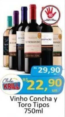 Vinho Concha y Toro Tipos 750ml