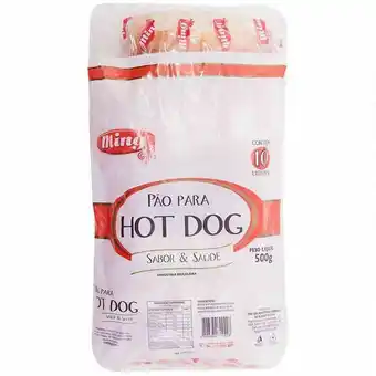 Pão de hot dog ming 500g - 10 unidades