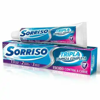 Giga Atacado Creme dental sorriso limpeza completa 70g oferta