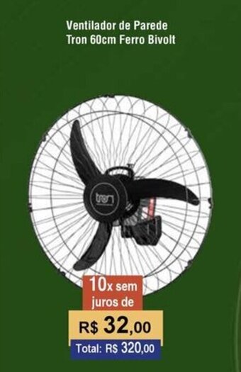 Copercana Ventilador de Parede Tron 60cm Ferro Bivolt oferta