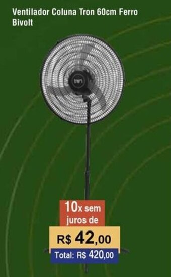 Ventilador Coluna Tron 60cm Ferro Bivolt