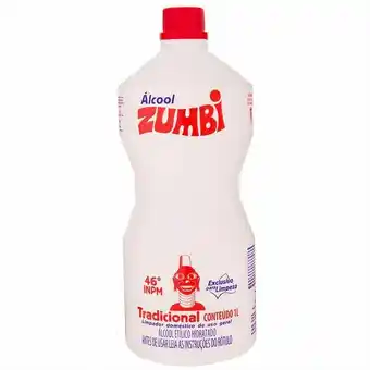 Giga Atacado Álcool líquido zumbi 46° 1l oferta