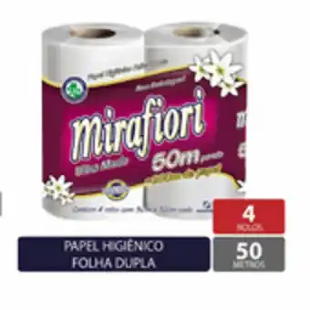 Papel higiênico mirafiori 50m - embalagem com 4