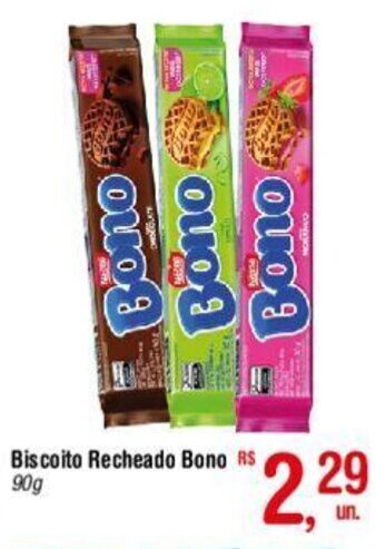 Fort Atacadista Biscoito Recheado Bono 90g oferta