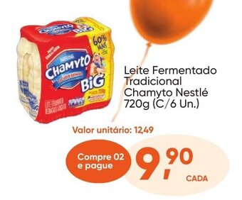 Imec Supermercados Leite Fermentado Tradicional Chamyto Nestlé 720g (C/6 Un.) oferta