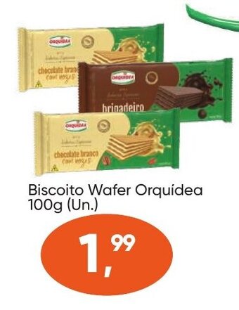 Imec Supermercados Biscoito Wafer Orquídea 100g (Un.) oferta