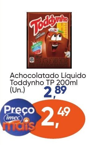 Supermercado Primo - Toddynho 200ml. Aproveite ja para comprar! Qualidade e  preço você encontra aqui! . . . #primosupermercado #supermercado #toddynho