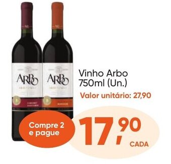 Imec Supermercados Vinho Arbo 750ml oferta
