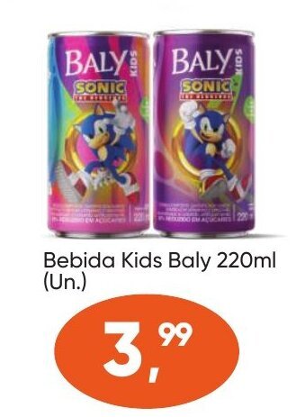 Imec Supermercados Bebida Kids Baly 220ml (Un.) oferta
