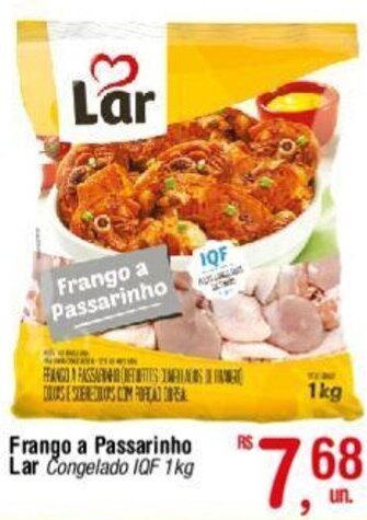 Fort Atacadista Frango a Passarinho Lar Congelado IQF. 1kg oferta