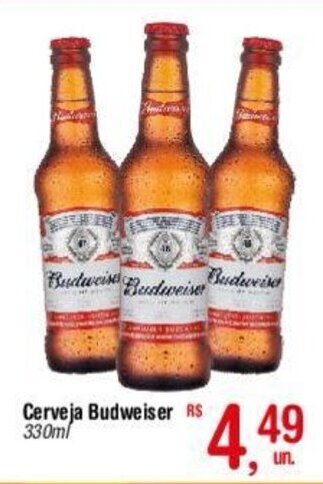 Fort Atacadista Cerveja Budweiser 330ml oferta