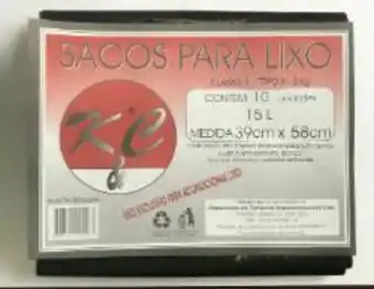 Saco lixo k & c 15l