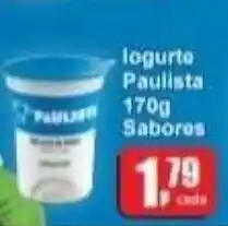 Supermercados Paraná Iogurte Paulista 170g sabores oferta