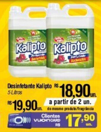 Fort Atacadista Desinfetante Kalipto 5 Litros oferta