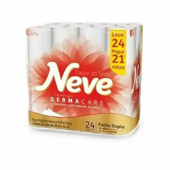 Violeta Supermercados Papel higiênico neve folha dupla toque de seda 24un oferta
