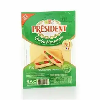 Violeta Supermercados Queijo mussarela president fatiado 150gr oferta
