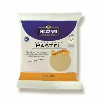 Massas frescas para pastel mezzani redonda embalagem 200g