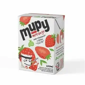 Bebida de soja mupy morango caixa 200ml