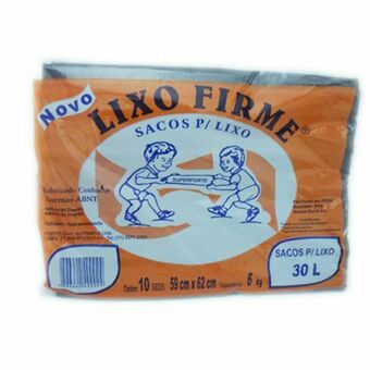 Saco de lixo firme 30l pacote 10 un