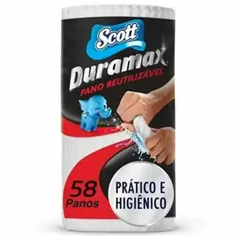 Pano reutilizável scott duramax rolo embalagem 58 unidades