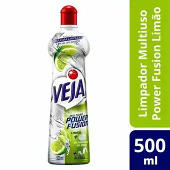 Limpador multiuso veja power fusion limão 500ml